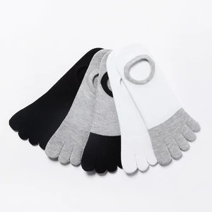 Носки мужские летние дышащие, хлопковые невидимые носки-невидимки, эластичные, серые, белые, черные, для мальчиков, с лодочкой, Meias QMH