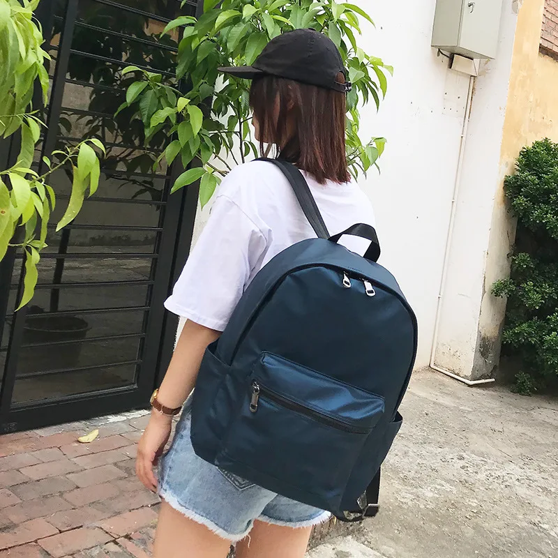 2018 новый водонепроницаемый однотонный рюкзак из искусственной кожи для мужчин и