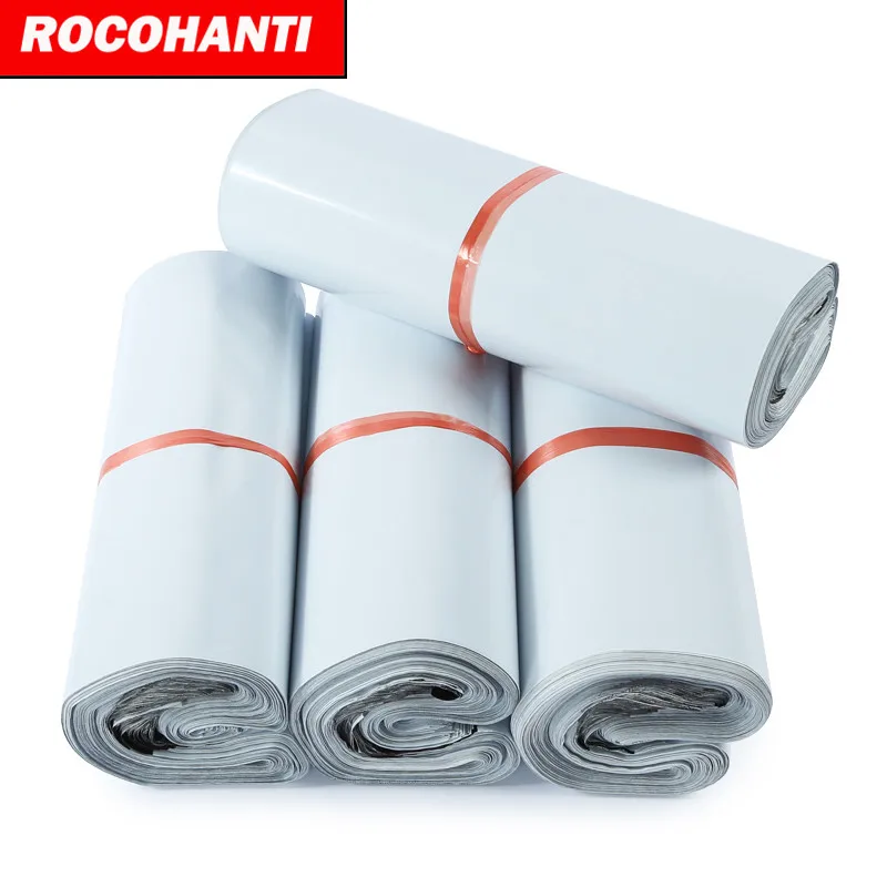 Белый Цвет поли материал на заказ полиэтиленовый пакет для доставки Бесплатная