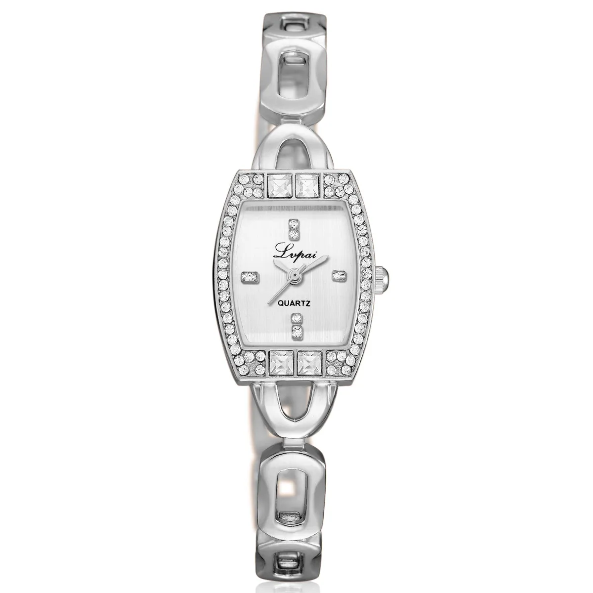 

Women's Watch Crystal Rhinestone Bracelet Stainless Steel Quartz Band Watch Analog Wrist Watch Women Clock Reloj Free Shipping