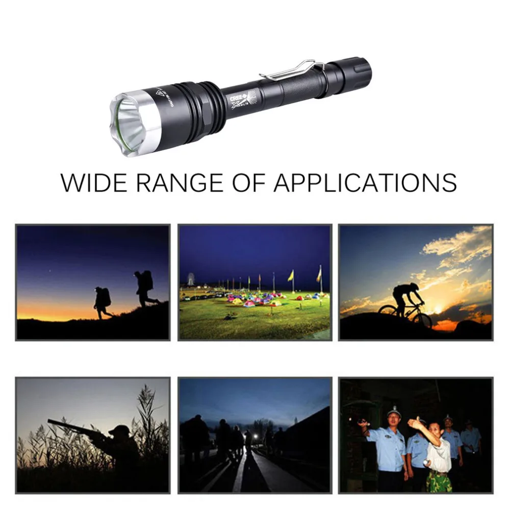 Фонарик из алюминиевого сплава водонепроницаемый Электрический фонарь