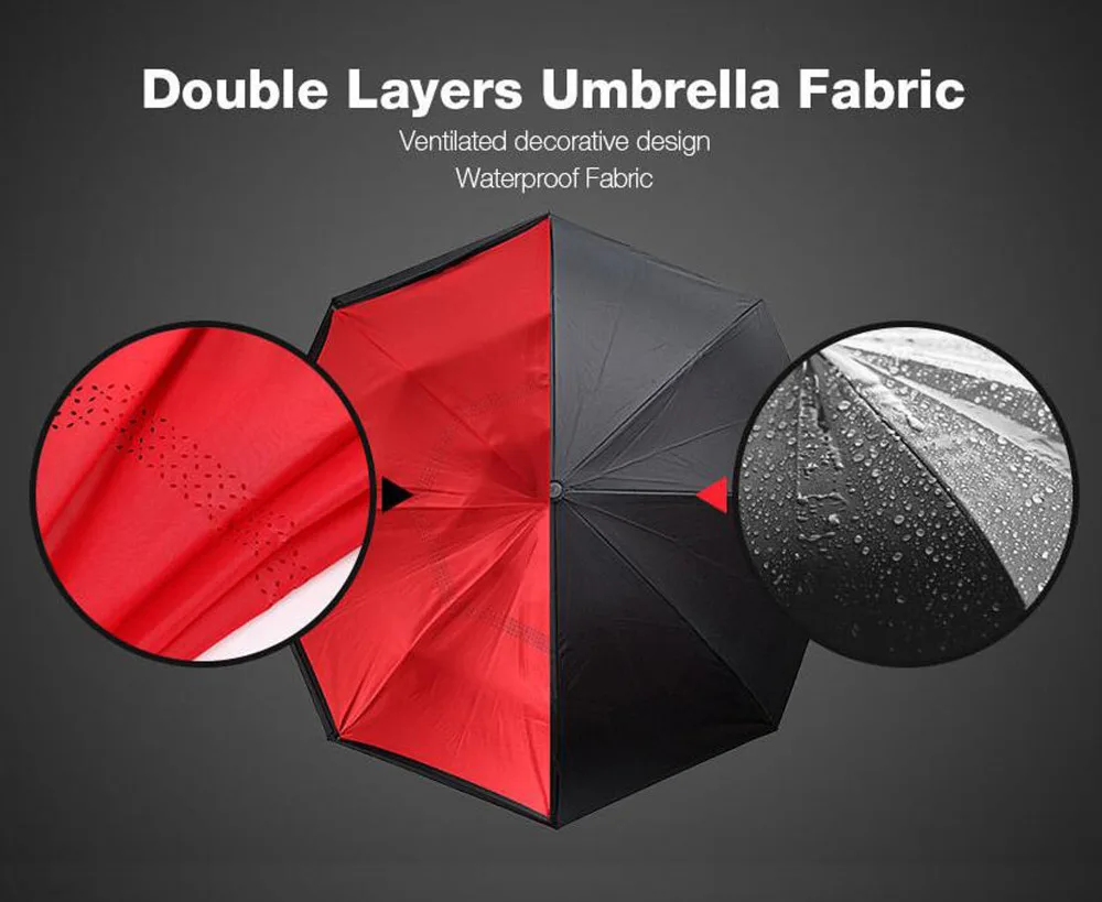 Новый Лучше Brella Двойной Слой/Перевернутый/Назад Открытие Зонтик|umbrella can|umbrella
