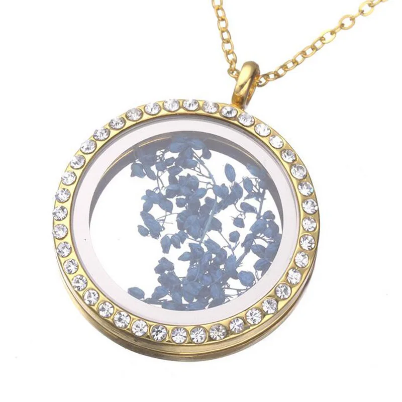 10PCS/LOT 30mm Round Magnetic Crystals Floating Locket Living Glass with free chain | Украшения и аксессуары