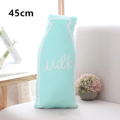 Blue Milk Bottle Детская плюшевая подушка, мультяшная подушка, детская спальная игрушка, Детская комфортная кукла, подушки в форме животного, украшение для дома - Цвет: Blue Milk Bottle