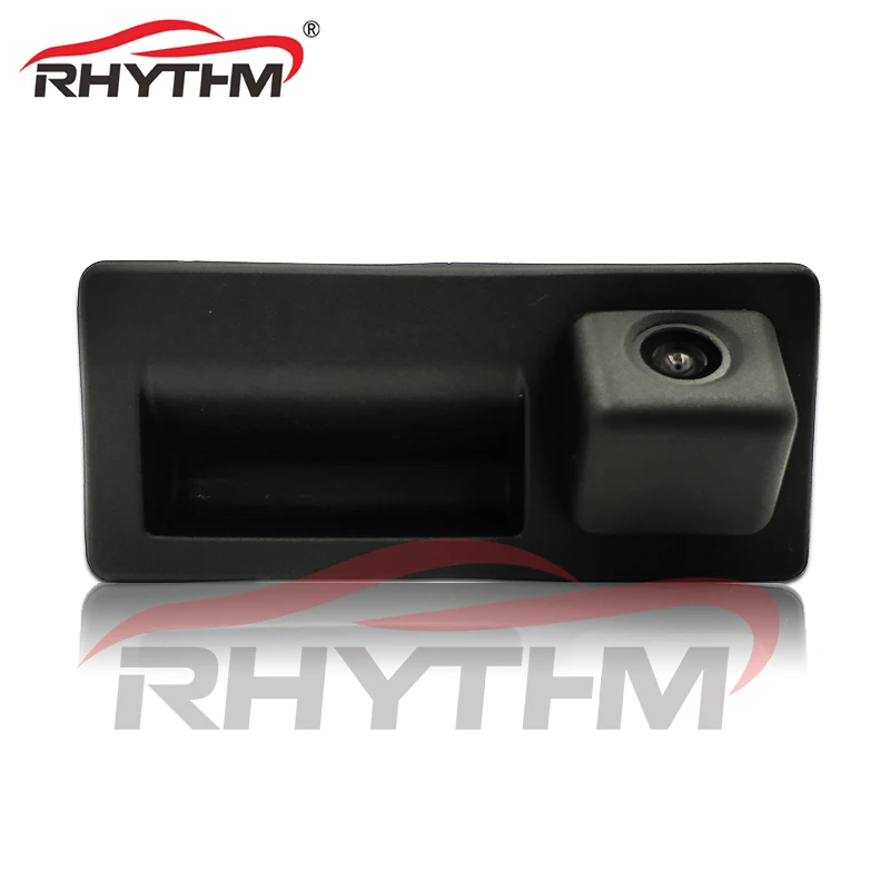 Rhythm CCD HD ночного видения камера заднего вида для автомобиля Audi A3 A4 A5 A6 Q5 Q3 HD камера заднего вида NTSC или PAL ручка багажника камера