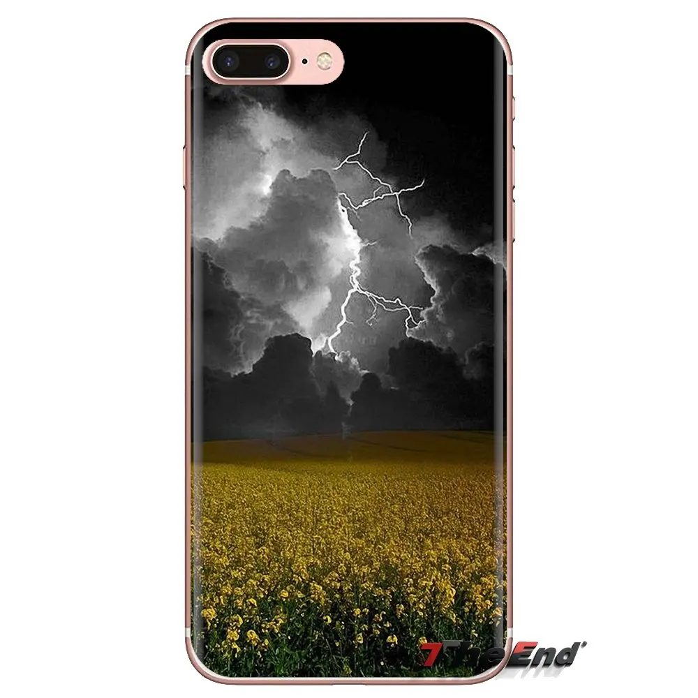 Мягкий чехол для Huawei Nova 2 3 2i 3i Y6 Y7 Y9 Prime Pro GR3 GR5 2017 2018 2019 Y5II Y6II Lightning storm illuminates Nature |