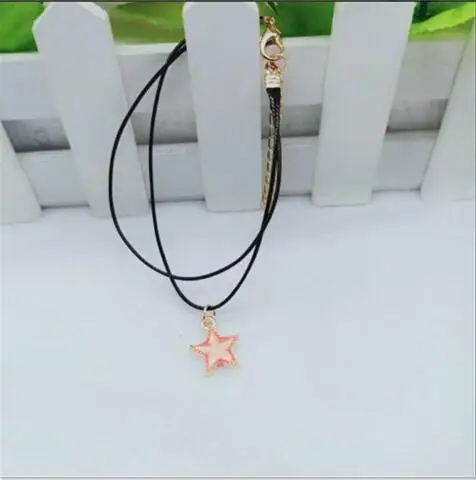 Двойной кожаный браслет с цепочкой и кулоном в виде звезды девушки s 316 подарок на День святого Валентина для