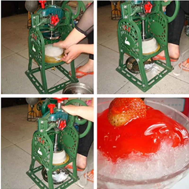 Hand-operated ice crusher shaved machine block shaving | Бытовая техника