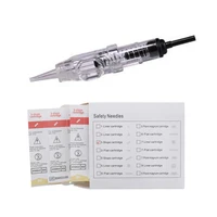 tattoo permanent makeup pen machine flat needles tips professional 100piece lot 3sf disposable sterilized supply for eyebrow lip