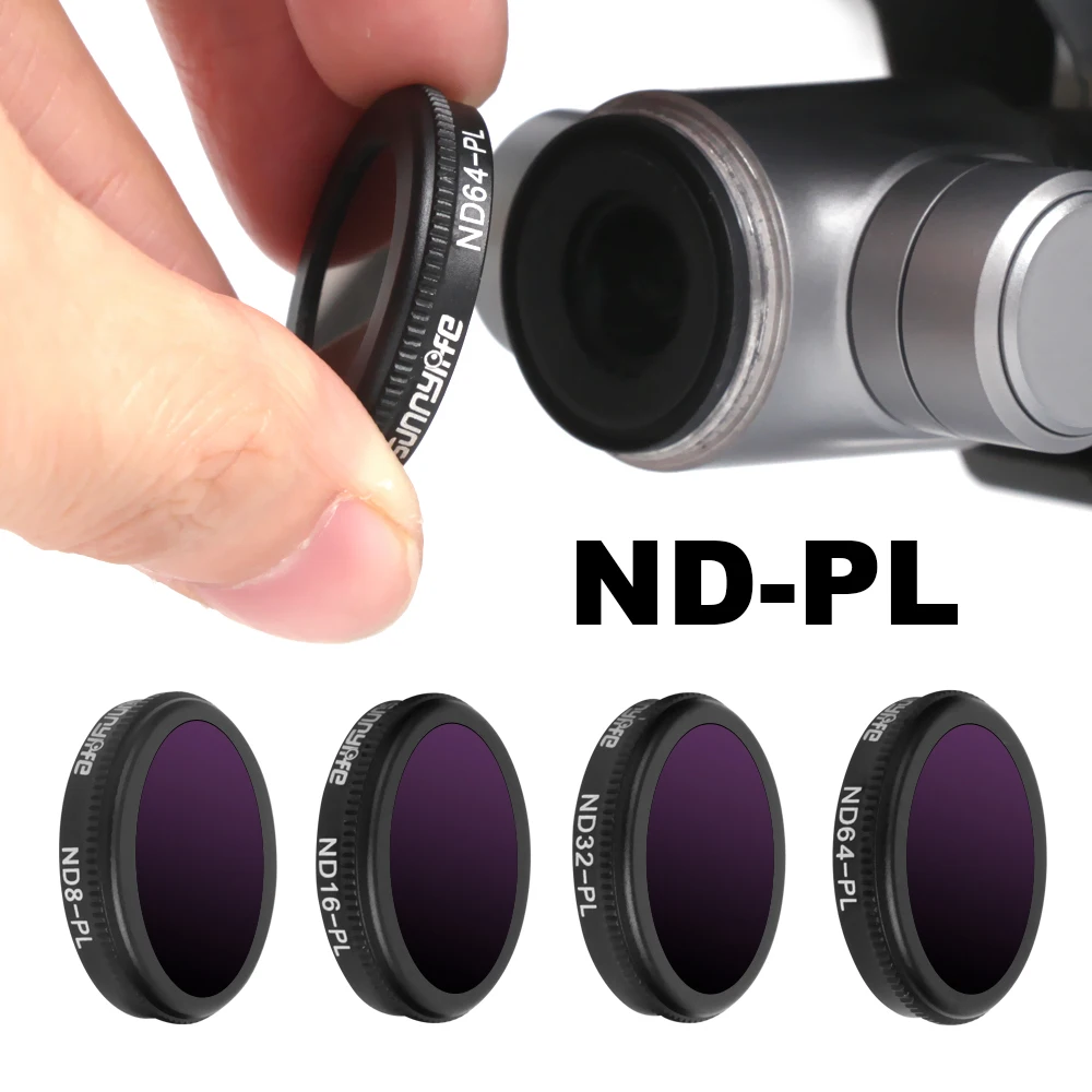 2 в 1 ND-PL для DJI Mavic 2 ZOOM camera ND8 ND16 ND32 ND64 фильтр для объектива нейтральная плотность поляризационный фильтр комплекты крышка Запасные части