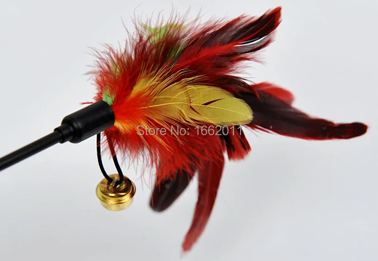 2 шт./лот Кошка Собака Щенок подвес игрушечные кошки Дразнилка с перьями 60 см