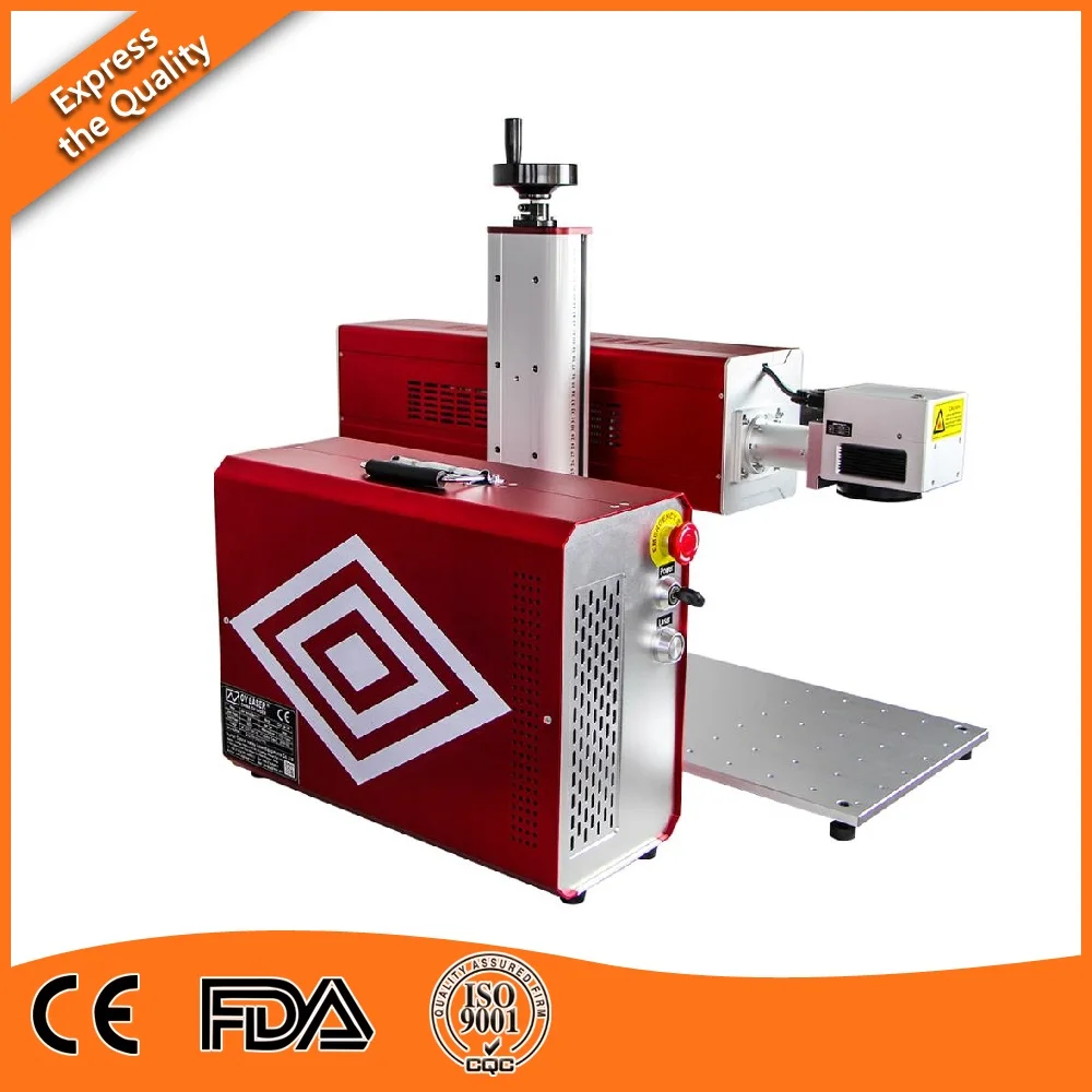 Высококачественная 30 Вт 40 настольная СО2 лазерная маркировочная установка DHL