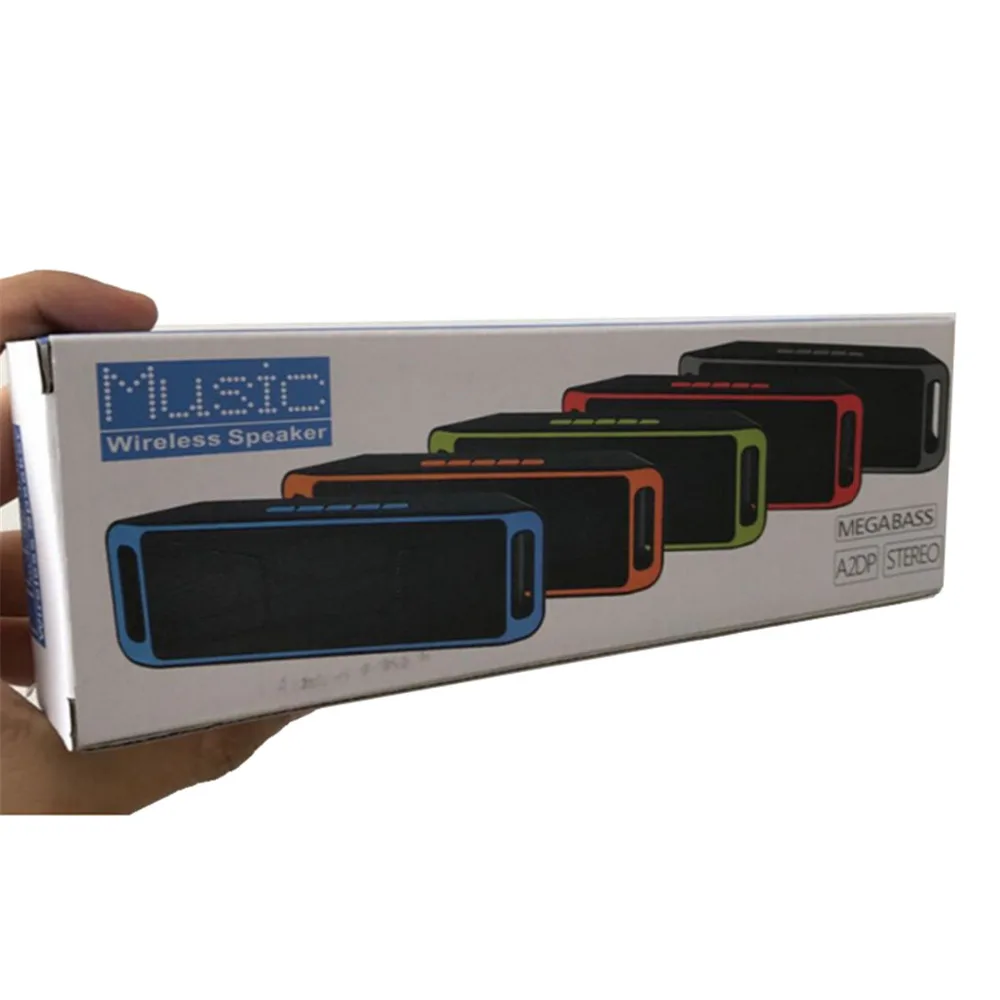 Bluetooth динамик беспроводной портативный стерео звук глубокий бас 6 Вт система MP3