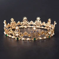 royal queen king wedding tiaras and crowns bridal vintage headpiece women prom hair ornaments wedding hair jewelry accessories