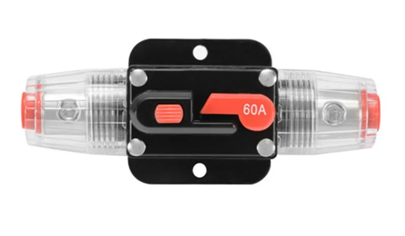 DC12V автомобильный аудио 20A 30A 40A 50A 60A 80A 100A Ампер Inline сброс автомата защиты плавкий предохранитель держатель