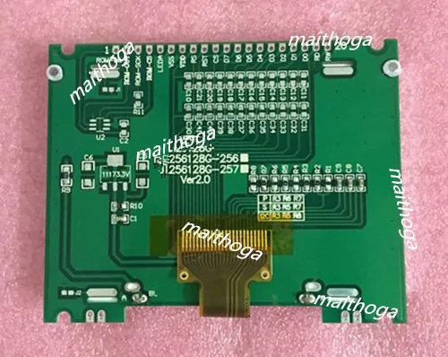3,2 дюймов 20PIN SPI COG 256128 ЖК-модуль ST75256 контроллер Белый/Синий Подсветка iec/параллельный интерфейс(без китайского алфавита