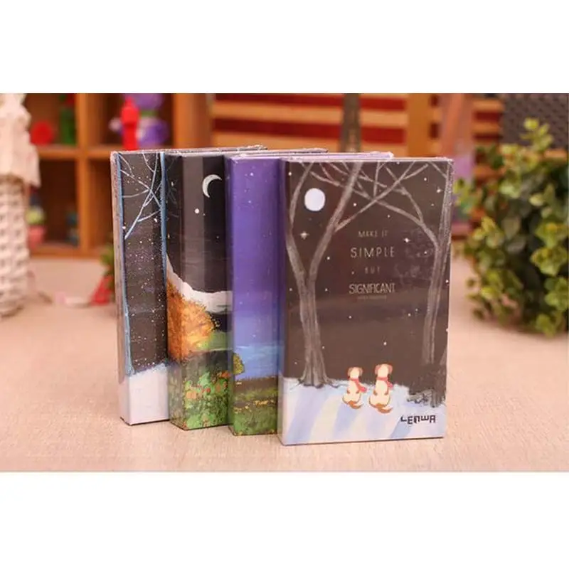 Винтажный простой блокнот в твердой обложке для собак 3 сложения маленький вида