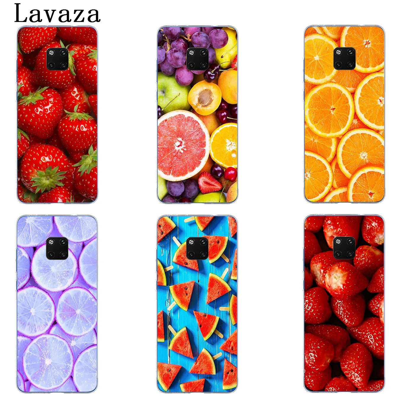 Lavaza Strawberry orange watermelon Fruits Phone Case for Huawei Mate 30 10 20 Pro Lite Nova 5I 4 3i 3 2i 2 Y6 Prime Cover | Мобильные