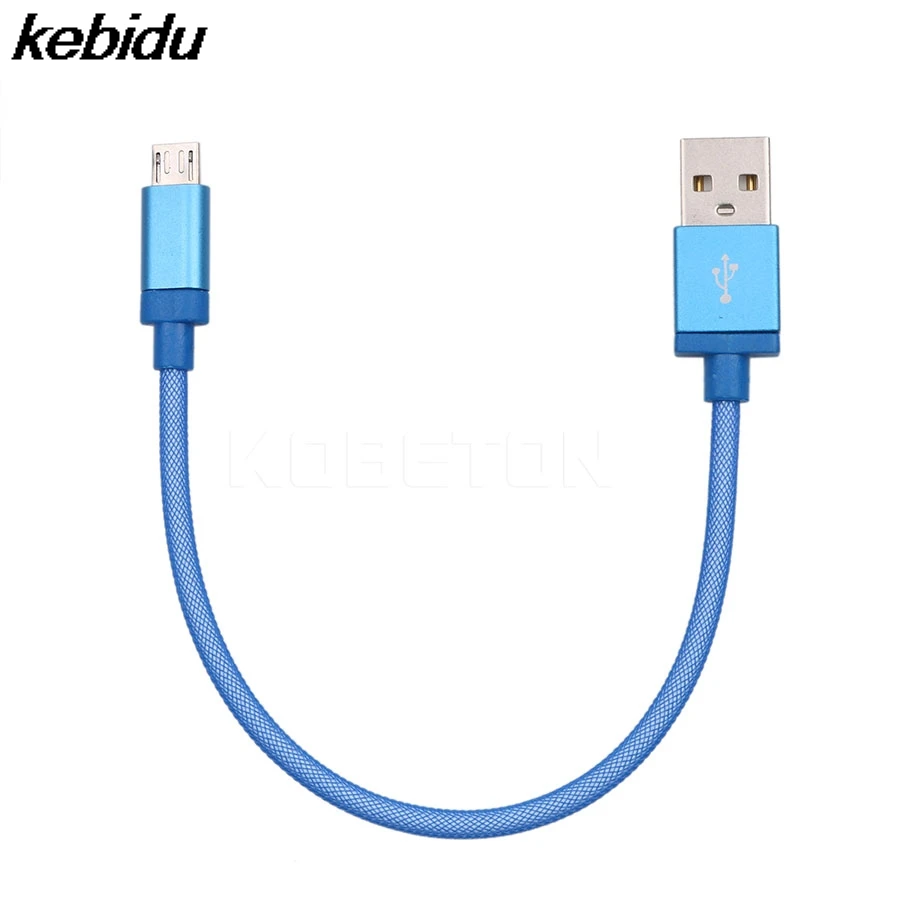 Micro USB кабели kebidu для передачи данных Samsung Xiaomi 22 см быстрая зарядка сетчатый шпагат