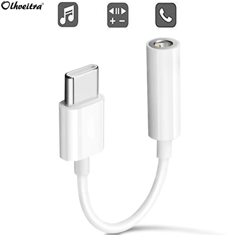 Olhveitra Тип C 3 5 мм Aux адаптер для Xiaomi OnePlus 7 Samsung Audio Auriculares Tipo наушники Jack сплиттер