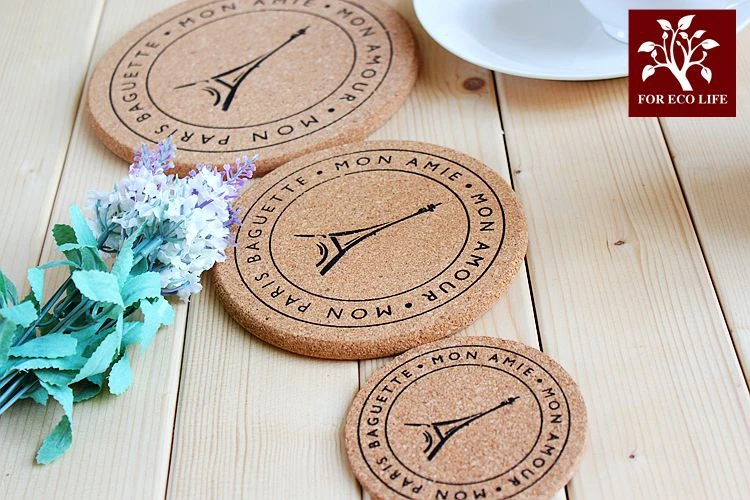 Высокое качество Япония Zakka Стиль Мягкий Деревянный Круглый подстаканник Coaster