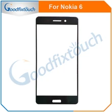 5PCS For Nokia 6 Touch Screen Sensor Front Glass Lens Panel High Quality For Nokia6 Replacement Parts