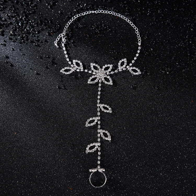 Лето Богема Босиком Сандалии Женщин Кристалл Тела Цепи Ног Ювелирные Изделия