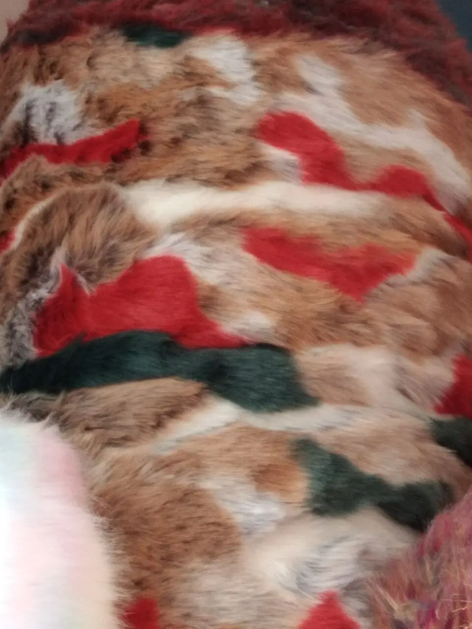 Высококачественная яркая Радужная ткань из искусственного меха для одежды