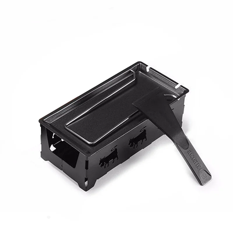 Steelhandle-Black Мини-Гриль для сыра антипригарный противень для выпечки Масло для сыра блюдо для барбекю практичные сырные жаровни бытовые принадлежности для выпечки барбекю - Цвет: Steelhandle-Black