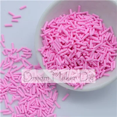 Long Solid Pink 100 г/лот полимерная Горячая глина Fimo разбрызгивает прекрасные конфетти для рукоделия, своими руками конфетти - Цвет: Long Solid Pink