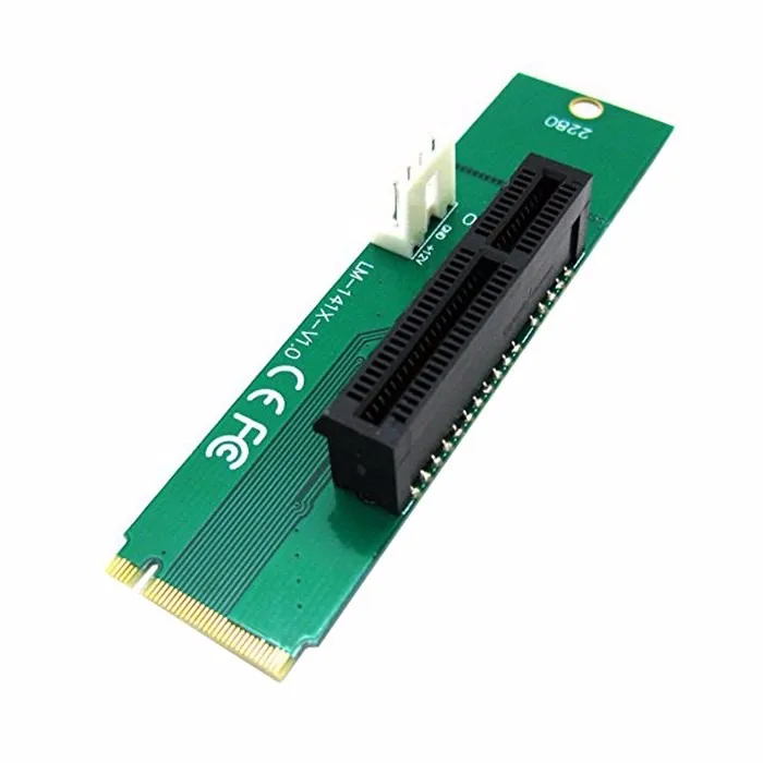 PCIE pci express PCI Express E 4X Female x4 to NGFF M.2 M Ключ адаптер конвертер карта с кабелем питания|pci