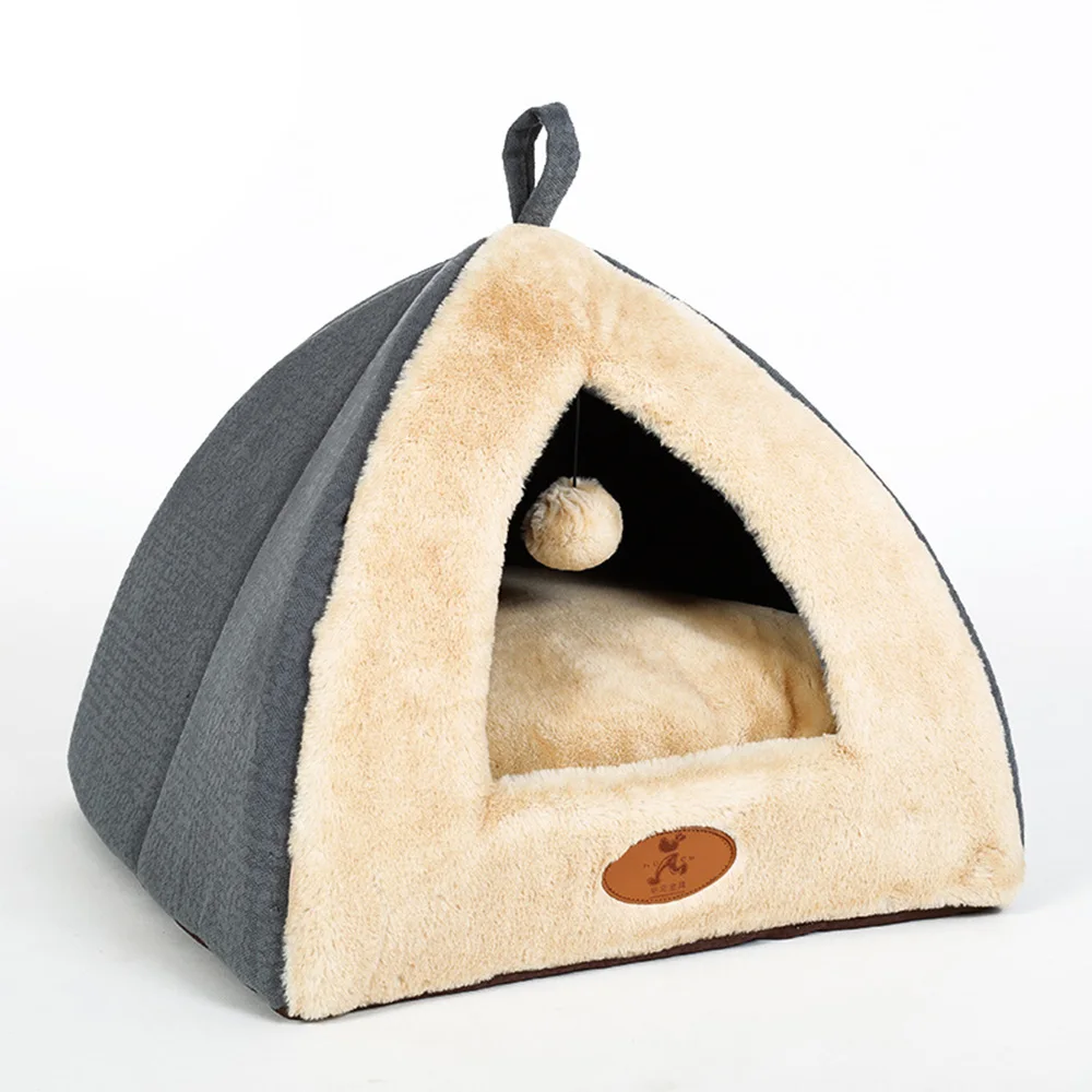 Милая палатка для домашних питомцев мягкая зимняя теплая флисовая роскошная