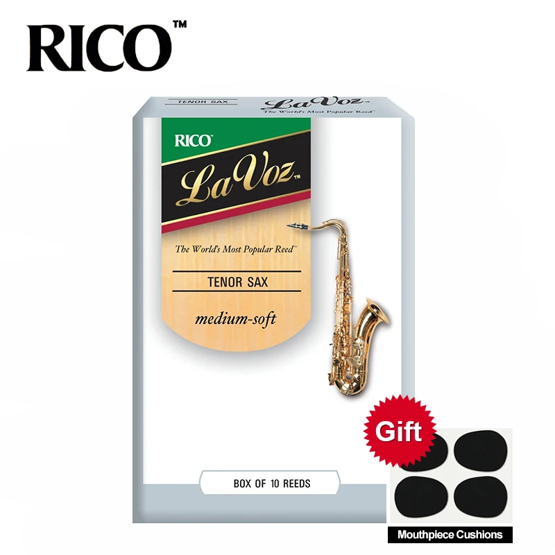 RICO La Voz Tenor Sax Reeds/саксофон Tenor BB язычки, прочность средняя-мягкая/средняя, 10-pack