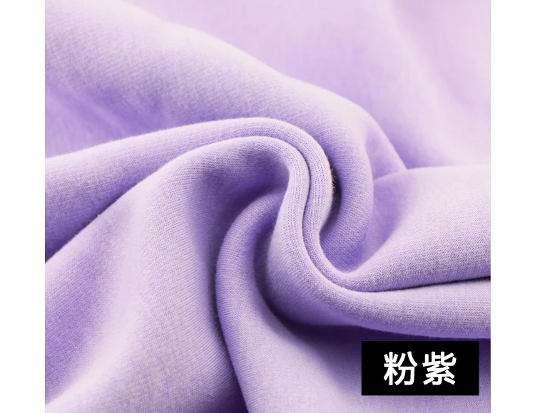 Pink purple Зимняя мягкая одежда из эластичного хлопка с ворсом; Вельветовая Детская толстовка с капюшоном; спортивные брюки; платье из ткани - Цвет: Pink purple