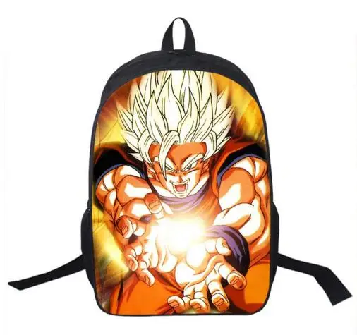 Аниме Dragon Ball рюкзак для мальчиков и девочек школьные сумки Супер Saiyan Sun с Гоку