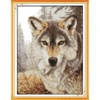 everlasting love christmas wolf spirit 2 chinese cross stitch kits ecological cotton stamped 11 14ct new store sales promotion