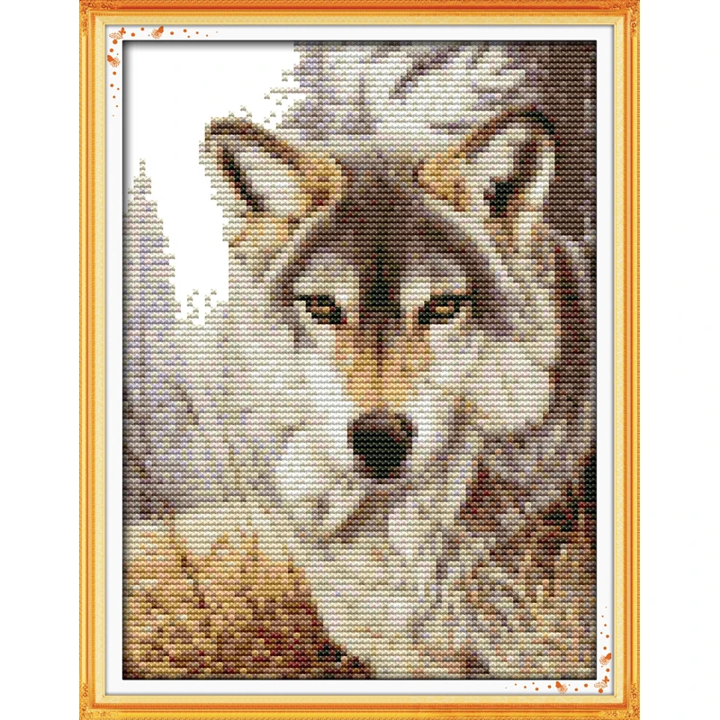 Everlasting Love Christmas Wolf Spirit (2) китайский набор крестиков экологичный хлопок 11 14CT новый