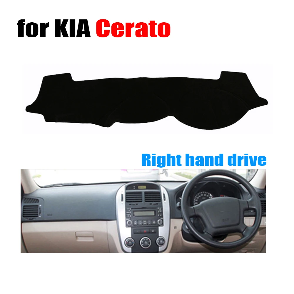 RKAC крышка приборной панели автомобиля коврик для KIA Cerato 2006 2015 лет правый руль dashmat