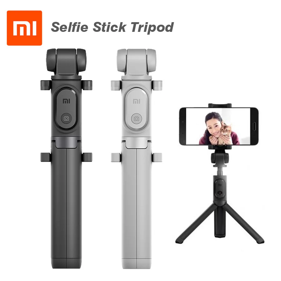 Оригинальный складной штатив Xiaomi селфи Палка с Bluetooth беспроводным затвором для