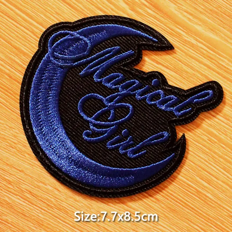 DIY Punk Skull Patch Embroidered Patches For Clothing Iron On Patches On Clothes Rock Hippie Patch Biker Badges Black Applique - Цвет: TI-PE3494CT