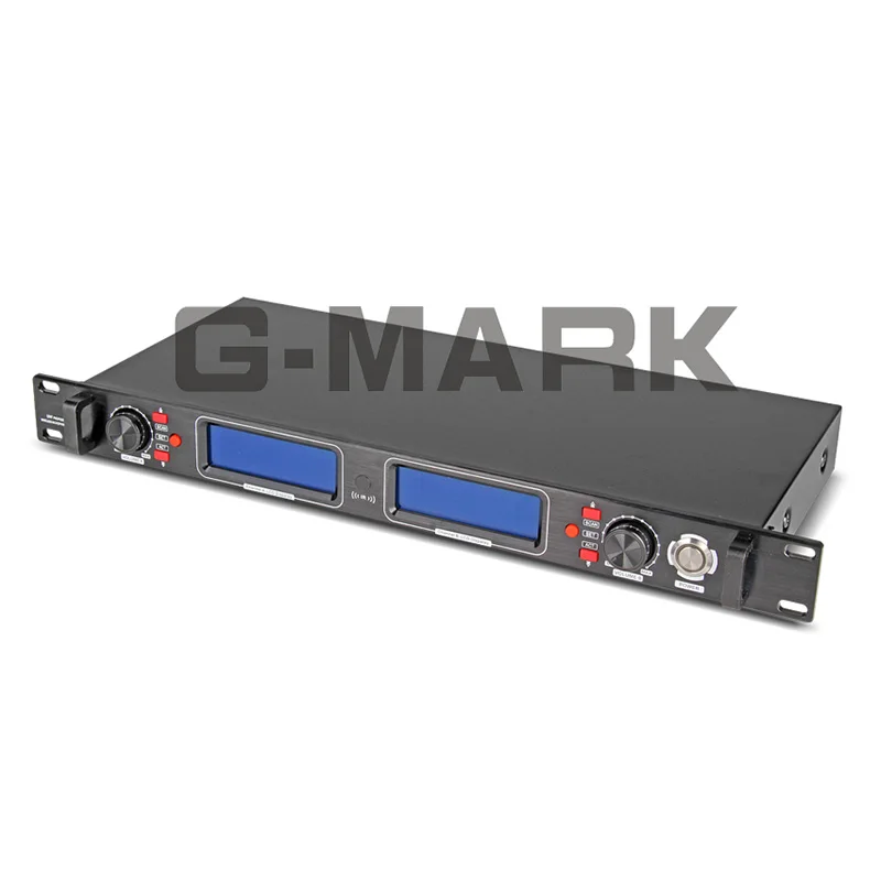 G MARK Профессиональный UHF беспроводной приемник с разнообразием микрофон 2 канала