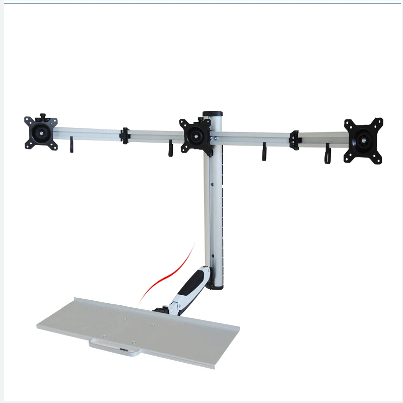 Алюминиевый тройной экран с газовой пружиной на 360 градусов настенное крепление