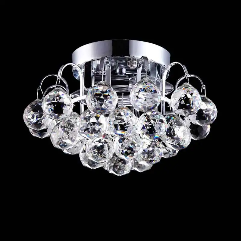 Роскошные современные хрустальный шар потолочный светильник гостиная спальня