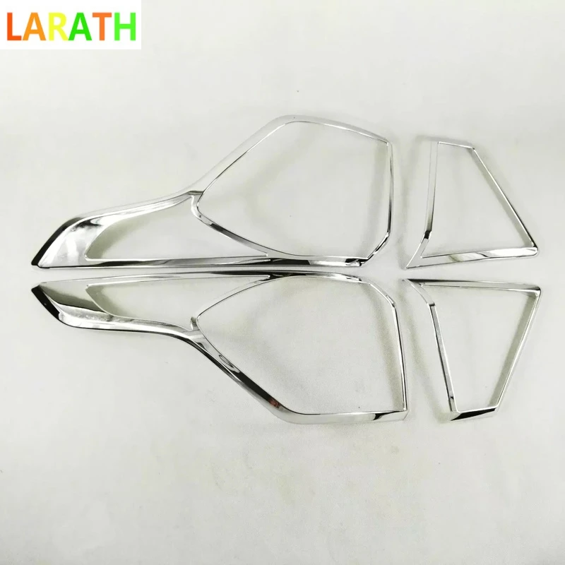 The New For Ford Escape Kuga 2017 ABS Chrome Rear Tail Light Lamp Cover Trims Hood Trim 4pcs Exterior Styling | Автомобили и