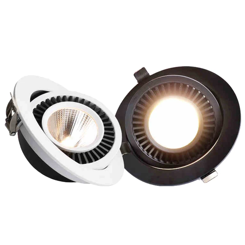 10 шт. супер яркий квадрат/Круглый Встраиваемый светодиодный потолочный COB