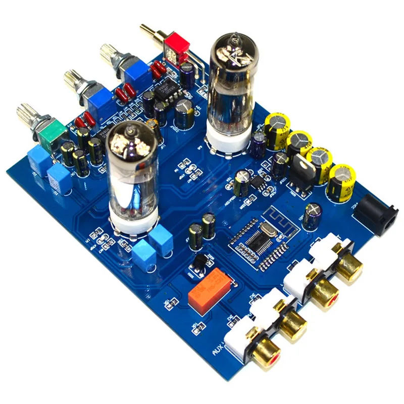 Nvarcher Bluetooth 4 2 Hifi 6J5 трубчатые усилители аудио Плата JRC5532 предусилитель тональная