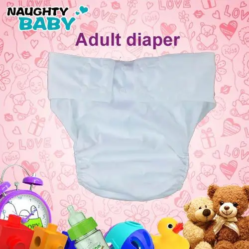 hot sale!Plain Colors Waterproof Adjustable Adult Cloth Diapers for Teenager Reusable Adult Diaper  China Factory