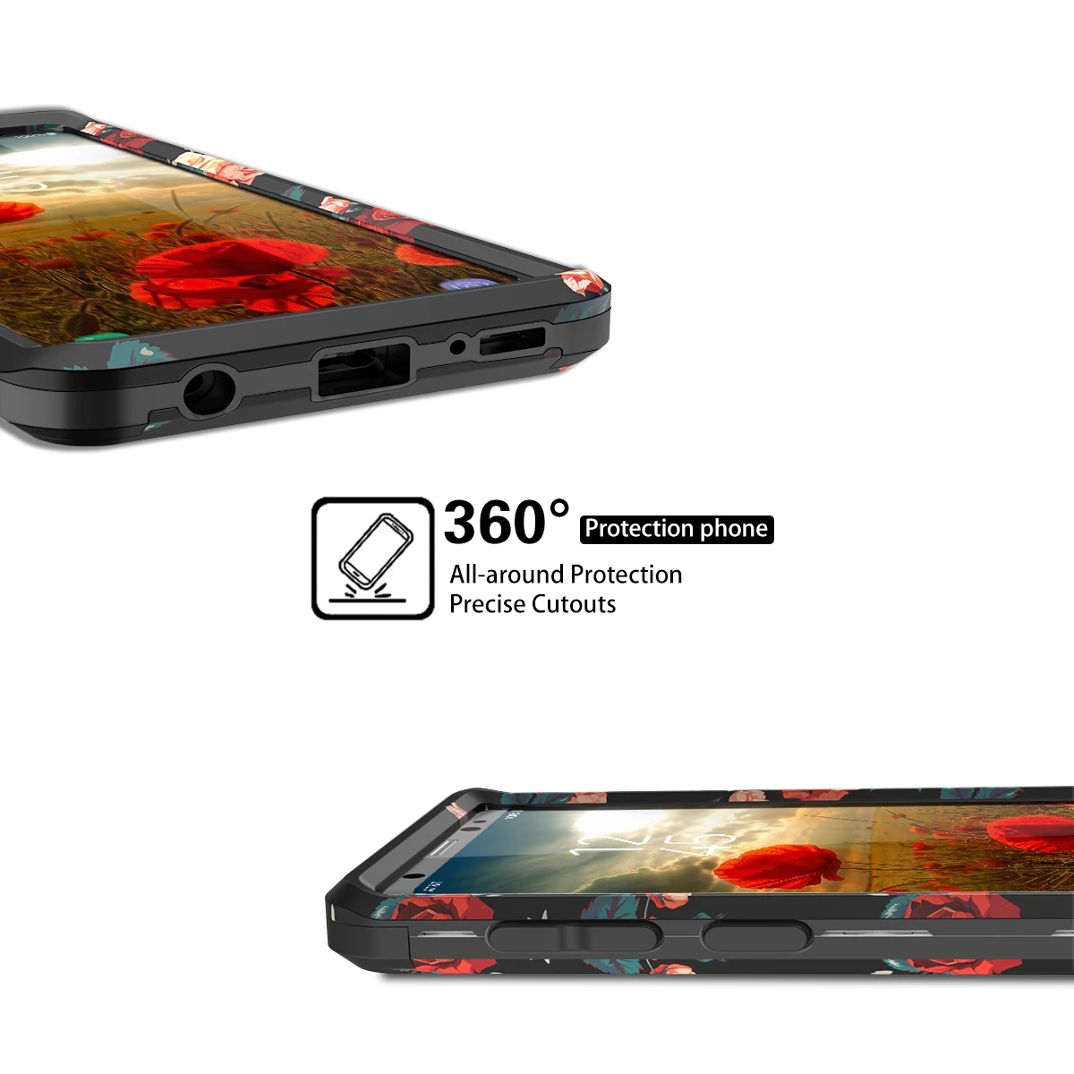 Роскошный чехол 3 в 1 для samsung Galaxy S9 S9plusHard крышка ПК мягкий силиконовый бампер
