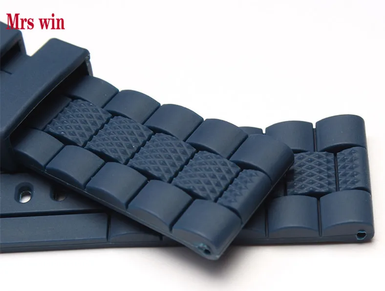 Ремешок силиконовый водостойкий для наручных часов Mrs win 20 мм 2448|silicone rubber strap|rubber