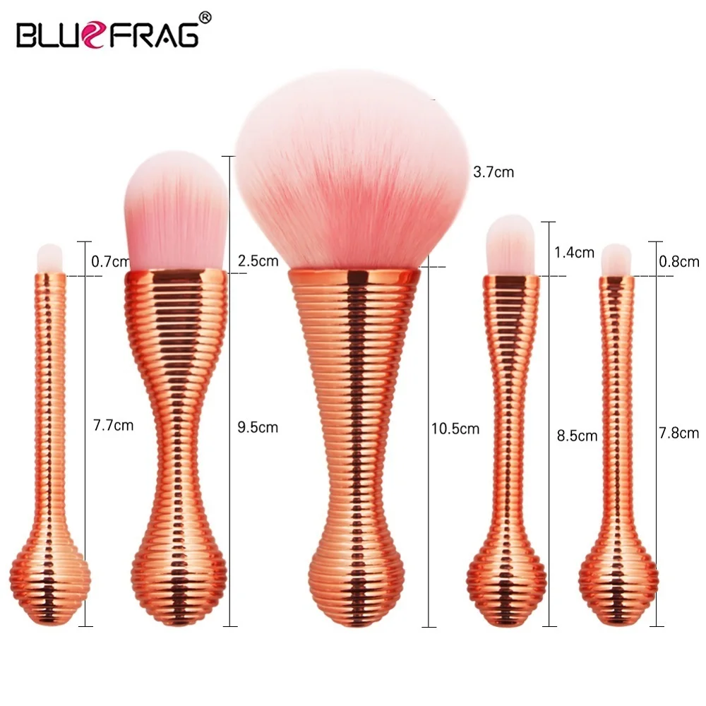 

BLUEFRAG Makeup Brush Kit 5pcs Professional Makeup Brushes Powder Brush Eyeshadow Brush Beauty Makeup Tool Set